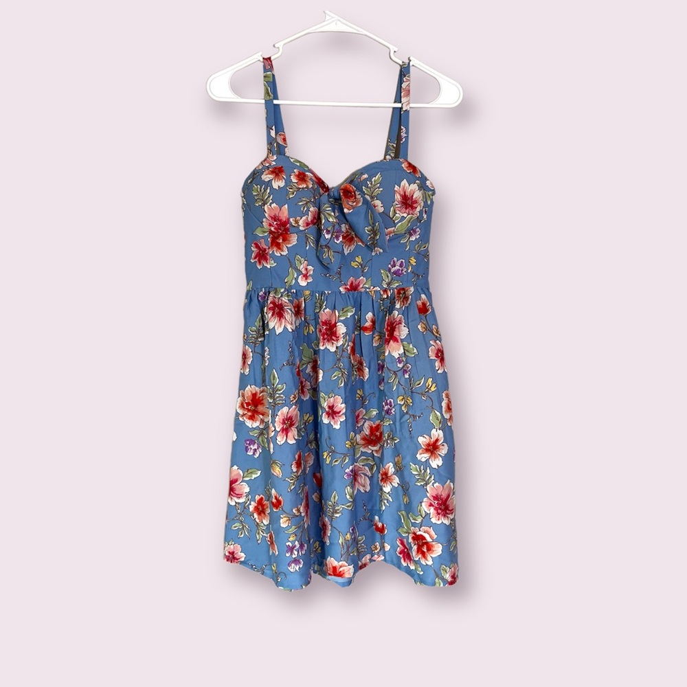 BOG Collective Band of Gypsies Floral Sundress Mini Babydoll Boho Beachy Flowy M